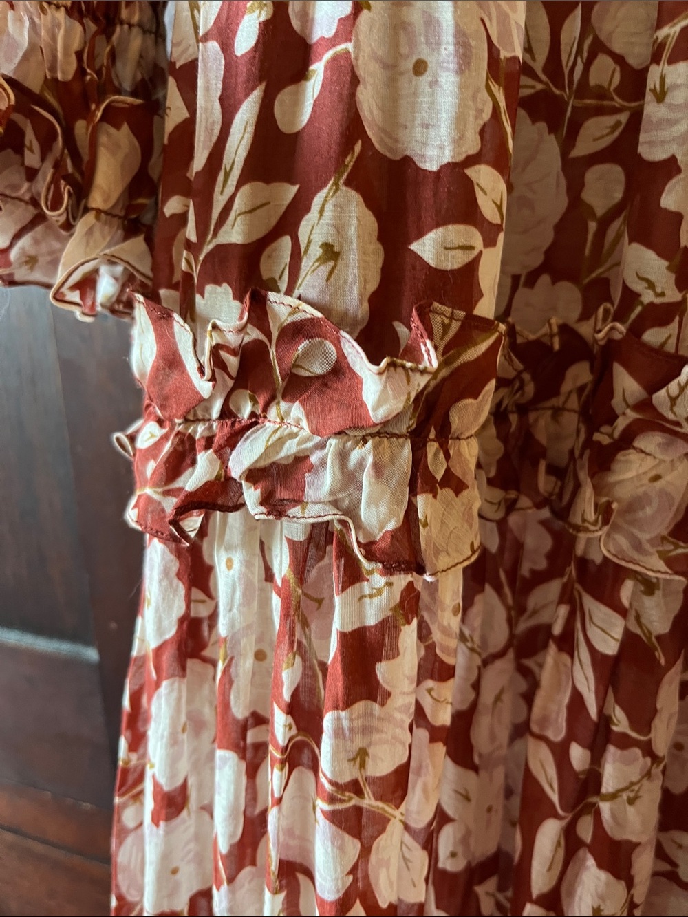 DOEN Caramel Dress - Ambridge Rose Red - NWT in XS - Picture 6 of 9